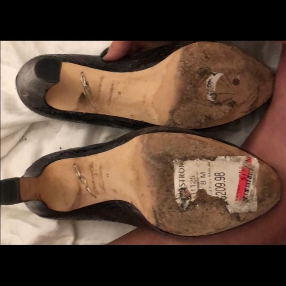 Brian Atwood Snake Skin Platform - Picture 5 of 8